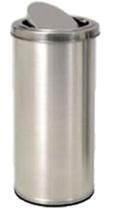 Lixeira Inox 30 Litros com Tampa Basculante