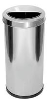 Lixeira Inox 50 Litros Com Aro Meia Lua