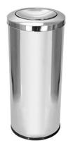 Lixeira Inox 50 Litros Tampa Meia Esfera Lixeira Inox 50 Litros Tampa Meia Esfera