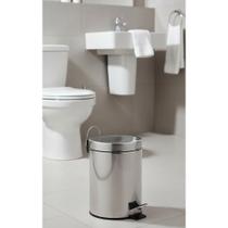 Lixeira Inox 5L C/ Pedal E Balde Removível Lixeira Inox 5L C/ Pedal E Balde Removível
