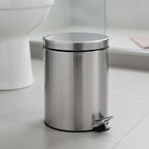 Lixeira Inox 5L com Pedal e Balde Removível Compacta Lixeira Inox 5L com Pedal e Balde Removível Compacta