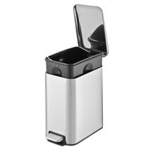 Lixeira Inox 5l Inox Banheiro Cozinha Escritório C/ Pedal