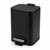 Lixeira Inox 6L Com Pedal E Cesto Interno Removível - Preto Lixeira Inox 6L Com Pedal E Cesto Interno Removível - Preto