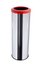 Lixeira Inox Aro Esmaltado 30 Litros Cozinha Área Gourmet