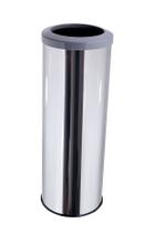 Lixeira Inox Aro Esmaltado 30 Litros Cozinha Banheiro Cesto