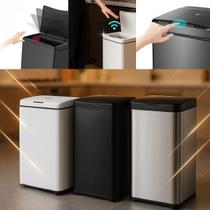 Lixeira Inox Automática Grande Inox 50L. Sensor Inteligente Lixeira Inox Automática Grande Inox 50L. Sensor Inteligente