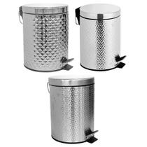 Lixeira Inox Banheiro E Cozinha Pedal 5 Litros Casambiente