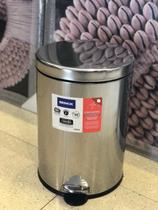 Lixeira inox c/pedal e balde 20 l
