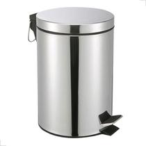 Lixeira Inox C/ Pedal E Balde Removível 12l Banheiro Cozinha