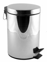 Lixeira inox com pedal 03 litros espelhada