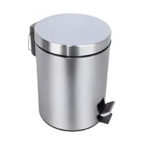 Lixeira Inox com Pedal - 5 Litros - Banheiro - Cozinha - JST Lixeira Inox com Pedal - 5 Litros - Banheiro - Cozinha - JST