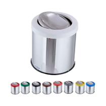 Lixeira Inox Com Tampa Basculante 10 Litros Flip Top