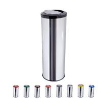 Lixeira Inox Com Tampa Basculante Flip-top 30 Litros Cesto De Lixo