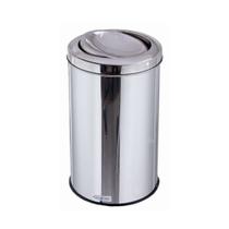 Lixeira Inox Com Tampa Flip-TopInox (Basculante) 20 Litros Lixeira Inox Com Tampa Flip-TopInox (Basculante) 20 Litros