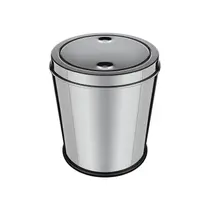 Lixeira Inox Cozinha Banheiro Escritório Tampa Basculante 3l