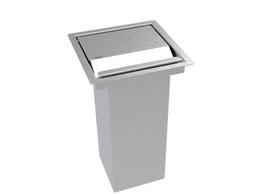 Lixeira Inox Embutir Quadrada 15X15 2 L Para Bancada Lixeira Inox Embutir Quadrada 15X15 2 L Para Bancada