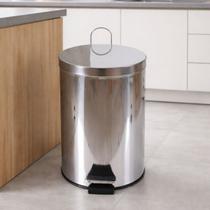 Lixeira Inox Espelhado Bene Casa 12 Litros Inox