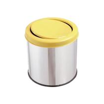 Lixeira Inox Para Banheiro Reciclável 20 Litros Com Tampa