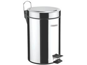 Lixeira Inox Polido com Pedal 3 LT Linha Brasil Tramontina Lixeira Inox Polido com Pedal 3 LT Linha Brasil Tramontina