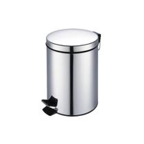 Lixeira inox redonda 12l larplasticos