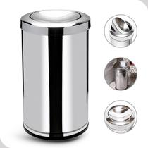 Lixeira Inox Tampa Basculante 9L Banheiro Cozinha Chão Martinazzo Lixeira Inox Tampa Basculante 9L Banheiro Cozinha Chão Martinazzo