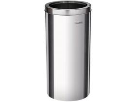 Lixeira Inox Tramontina Institucional com Acabamento Scotch Brite 30 Litros