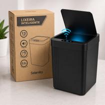 Lixeira Inteligente 13 L Com Sensor Automatica Abre e Fecha -