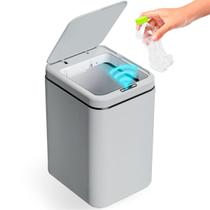 Lixeira Inteligente 16 Litros Com Sensor Automático Abre E Fecha Banheiro Cozinha A Pilha Estocasa