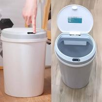 Lixeira Inteligente Abertura Automática Sensor recarregável 5 Litros Banheiro Cozinha