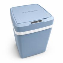 Lixeira Inteligente Automática 12L Com Sensor Aproximação A Plihas AA Banheiro Cozinha Escritório Cor Azul Cimento