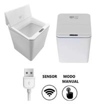 Lixeira Inteligente Automática 6 Litros Sensor Proximidade Bateria Recarregavel