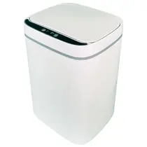Lixeira Inteligente Automática Branca com Sensor e Led 13L Lixeira Inteligente Automática Branca com Sensor e Led 13L