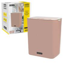 Lixeira inteligente automatica c/ sensor de aproximacao - 14 litros pilha aa - rosa