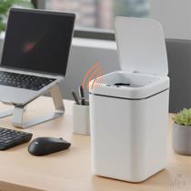 Lixeira Inteligente Automática Retangular 17L com Sensor Alira Home