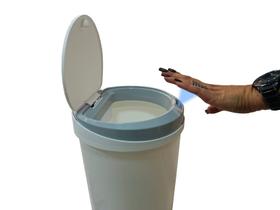 Lixeira Inteligente Lixeira Automática Com Sensor 12L Branca