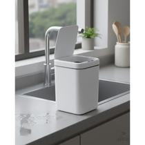 Lixeira Inteligente Retangular 17L com Sensor Automático - Alira Home Lixeira Inteligente Retangular 17L com Sensor Automático - Alira Home