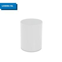 Lixeira JSN Plástica 12l Sem Tampa Cesto Redondo Escritório Chão Casa Lavabo Banheiro Cozinha