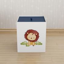 Lixeira Kit Higiene MDF c Tampa Quarto Infantil Safari Selva Lixeira Kit Higiene MDF c Tampa Quarto Infantil Safari Selva