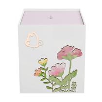 Lixeira Kit Higiene MDF com Tampa Quarto Bebê Flores