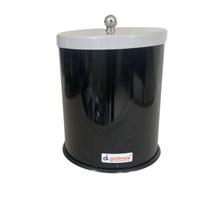 Lixeira Lavabo 5 Litros Esmaltada Com Tampa Pia Balcão Cozinha