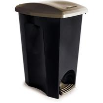 Lixeira lixeira c/pedal 30l preto plasutil