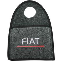Lixeira Lixinho Automotiva Carro Carpete Logo Bordado Fiat Vermelho para Câmbio Grafite Lixeira Lixinho Automotiva Carro Carpete Logo Bordado Fiat Vermelho para Câmbio Grafite