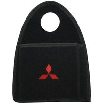 Lixeira Lixinho Automotiva Carro Carpete Logo Bordado para Câmbio Preta
