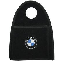 Lixeira Lixinho Automotiva Carro Carpete Logo Bordado para Câmbio Preta