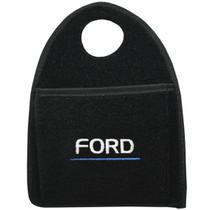 Lixeira Lixinho Automotiva Carro Carpete Logo Bordado para Câmbio Preta