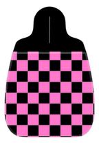 Lixeira Lixinho Carro Xadrez Rosa