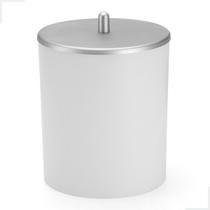 Lixeira Lixinho Cesto de Lixo Banheiro Lavabo Escritório Luxo Pia Cozinha 5 Litros Branco/Prata Arthi Lixeira Lixinho Cesto de Lixo Banheiro Lavabo Escritório Luxo Pia Cozinha 5 Litros Branco/Prata Arthi