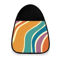 Lixeira Lixo Para Carro Neoprene Lixocar Arco-Iris Boho