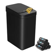 Lixeira LJIACLEA 15L Smart Touchless com tampa impermeável preta Lixeira LJIACLEA 15L Smart Touchless com tampa impermeável preta