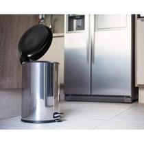 Lixeira luxo com pedal cesto de lixo 12 litros para casa cozinha escritorio